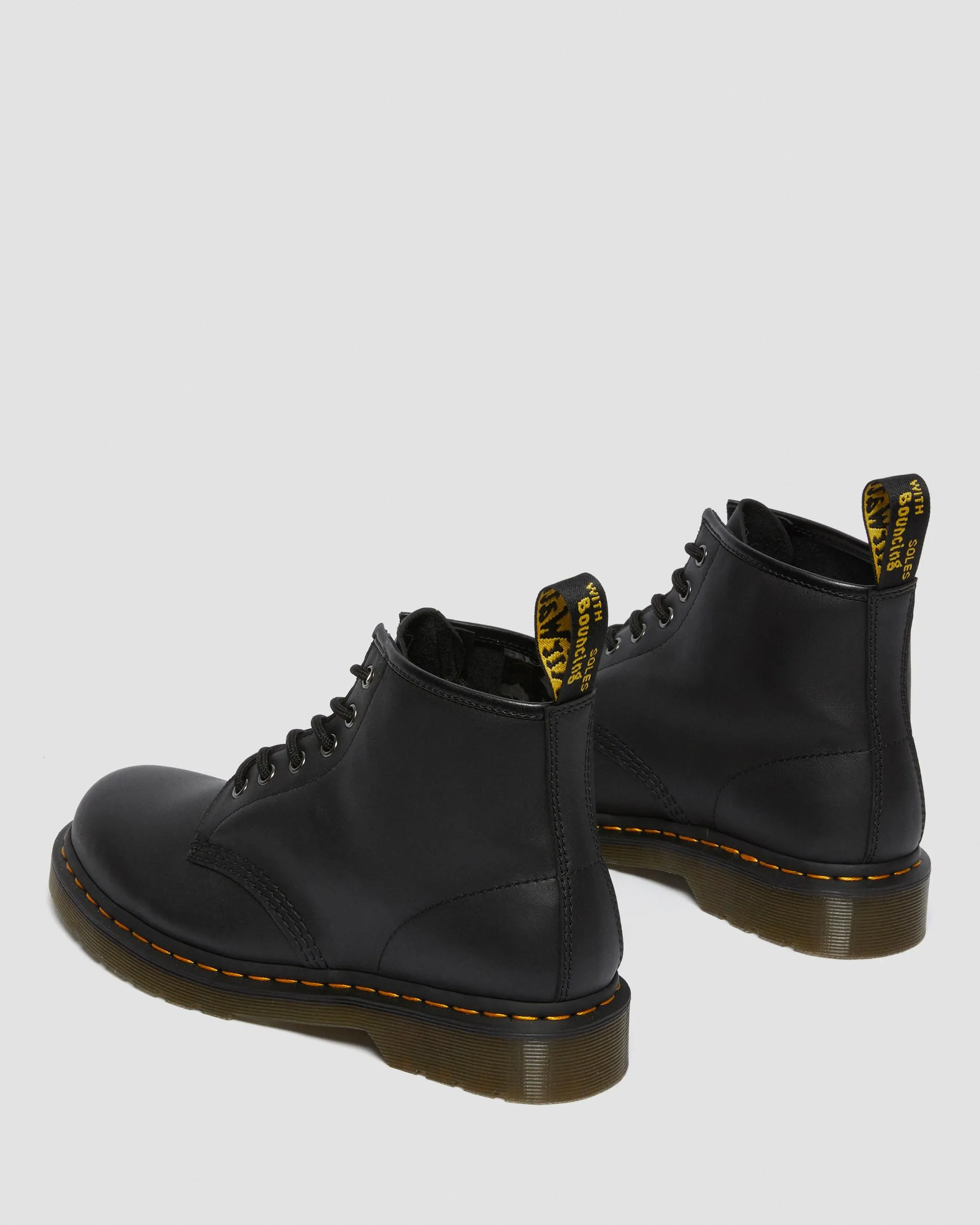 Black 101 Leather Ankle Boots