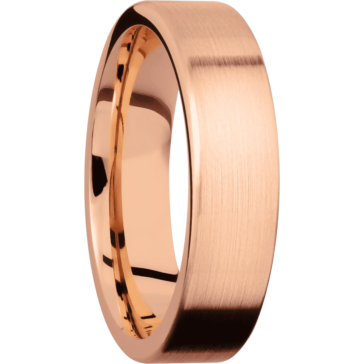 14K Rose Gold Satin Finish