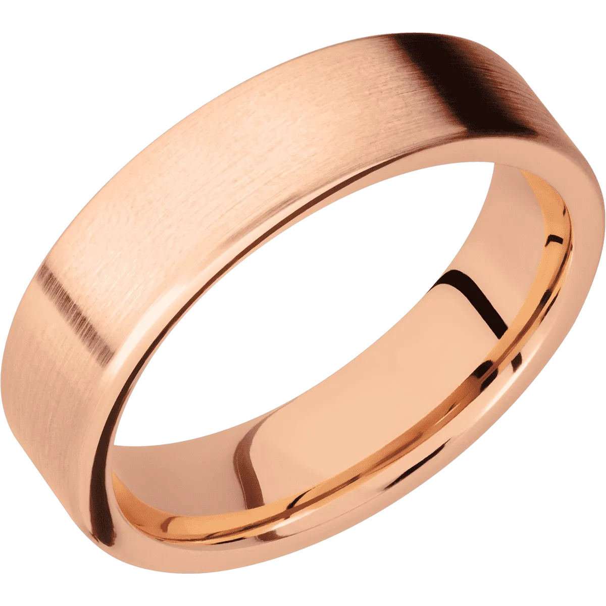 14K Rose Gold Satin Finish