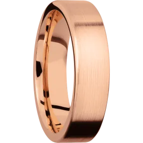 14K Rose Gold Satin Finish