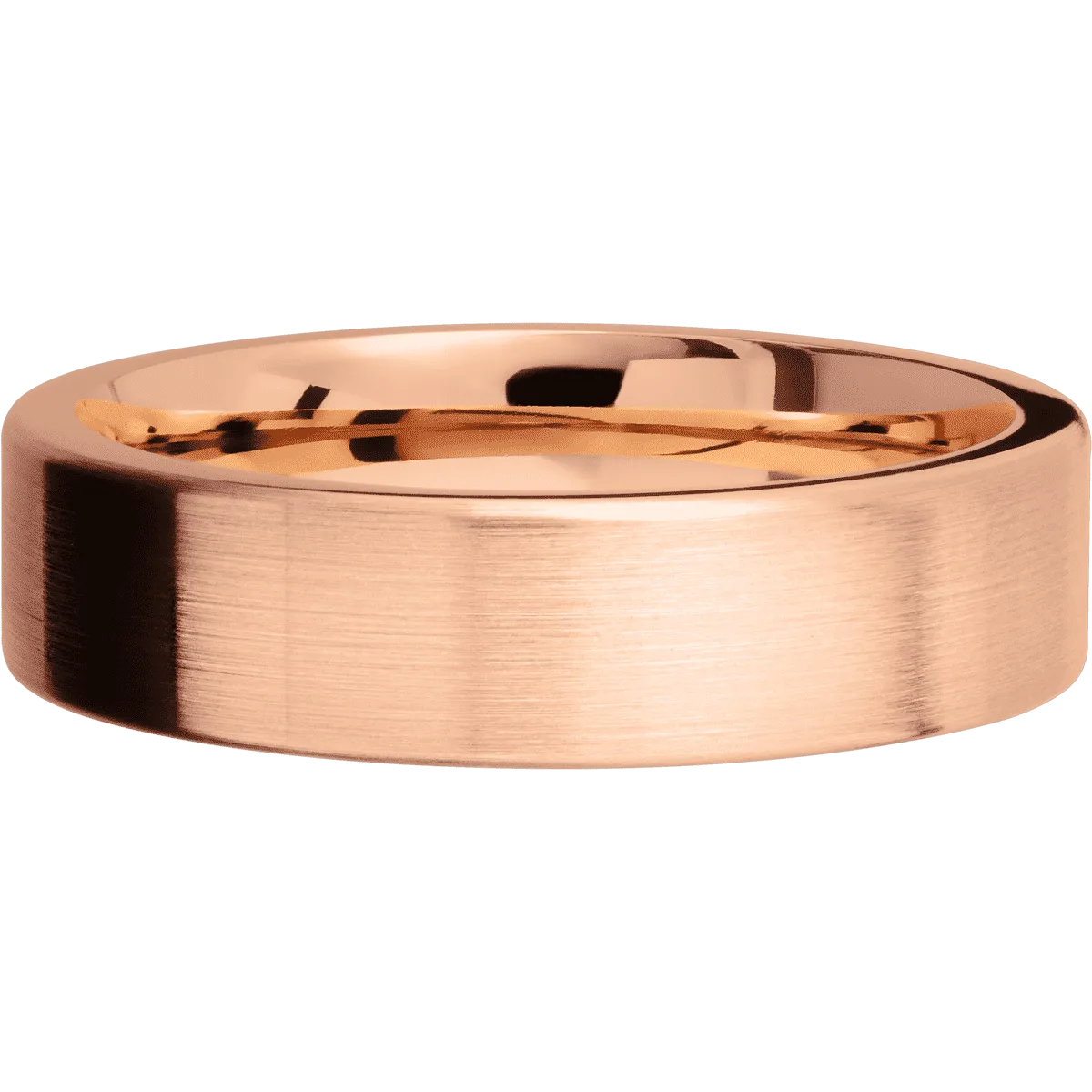 14K Rose Gold Satin Finish