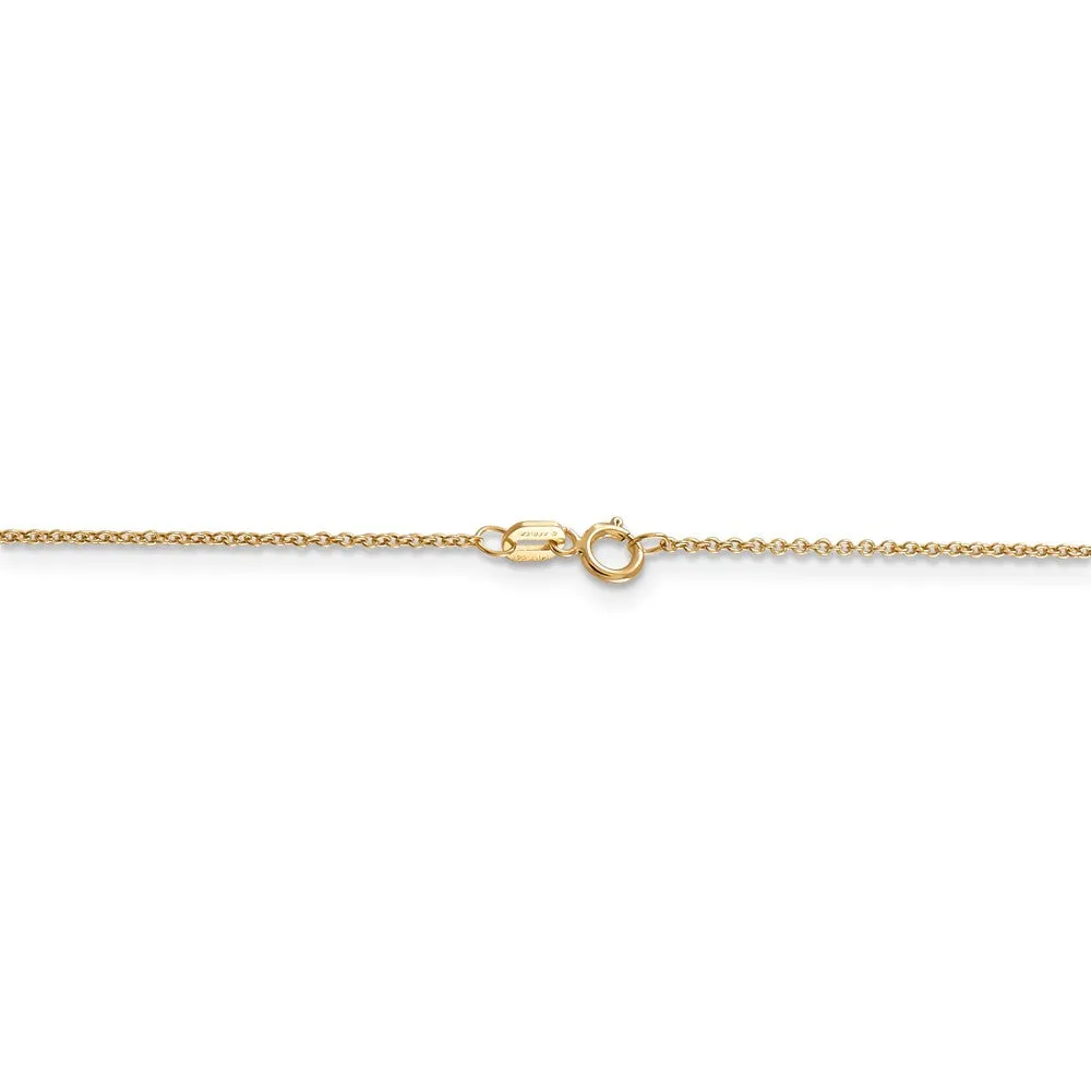 Yellow Gold Necklace for Baby Girls