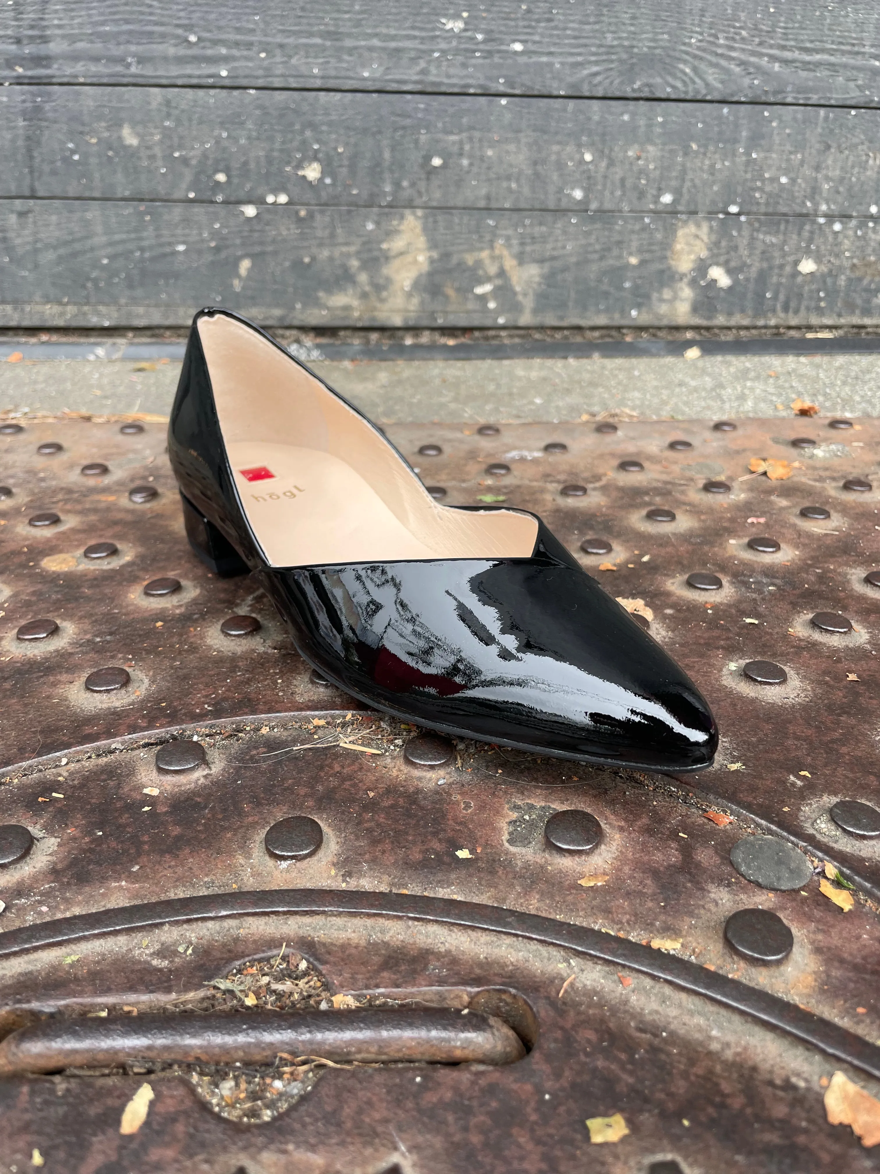 Black Patent Flat Shoes