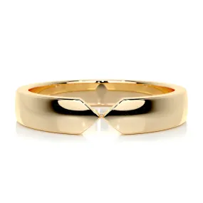 18K Yellow Gold Men's Wedding Band - David