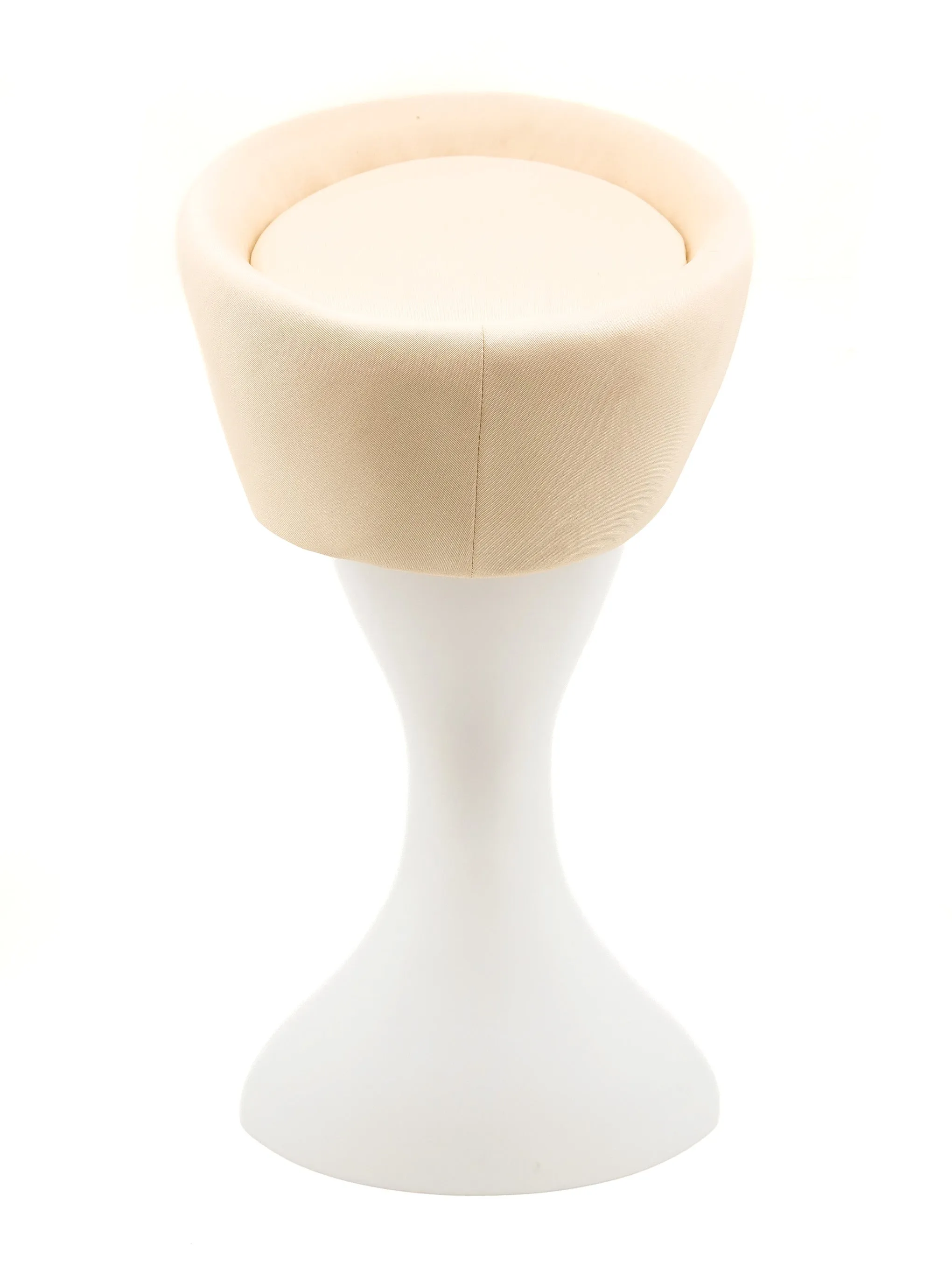 1960s Cream Pillbox Hat