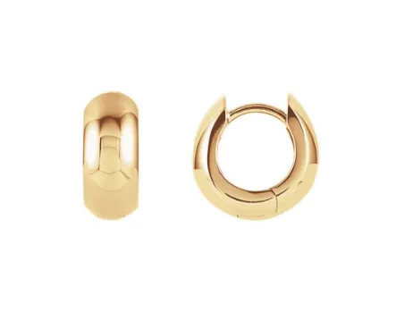 1cm Thick Hoop Earrings