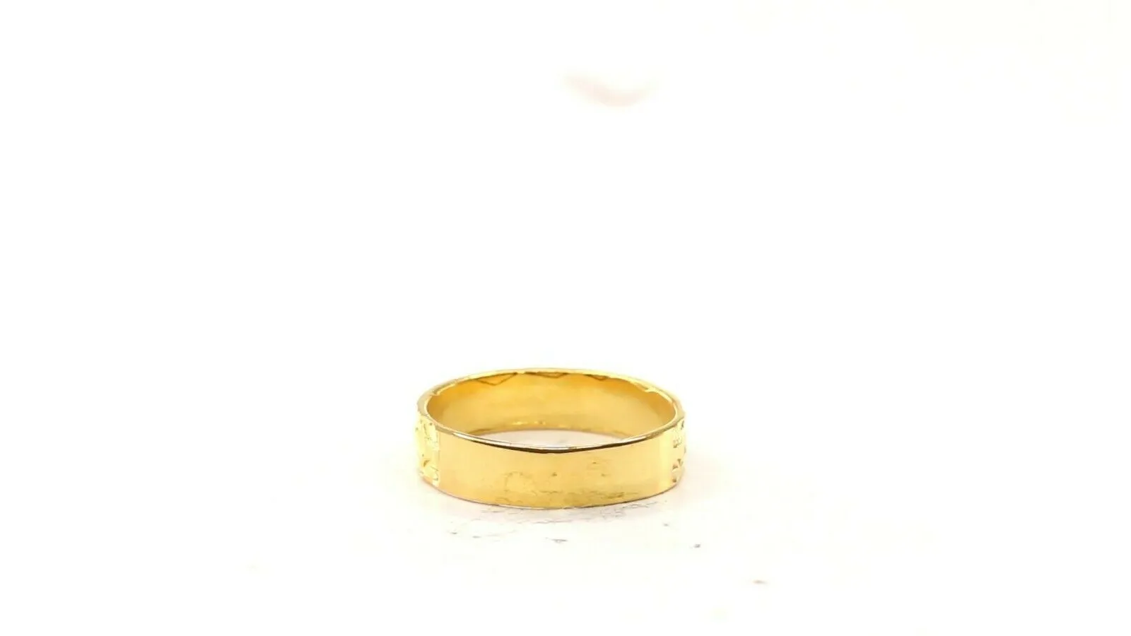 22k Ring Solid Gold Elegant Diamond Cut Ladies Ring Size R2056 mon