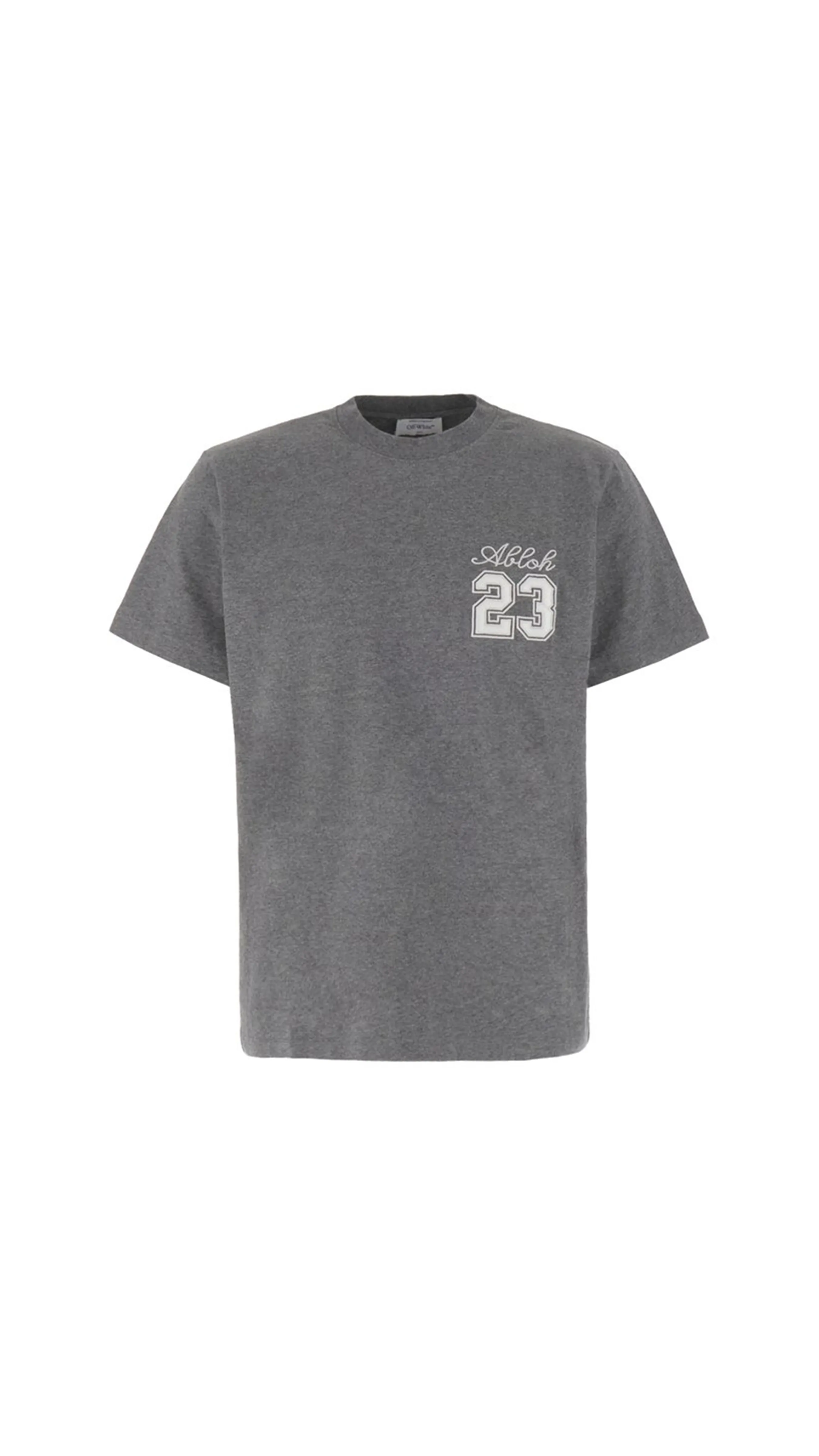 23 Logo Slim Short Sleeve T-Shirt - Grey