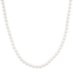 Small 4mm Pearl Necklace 15.5 Inches