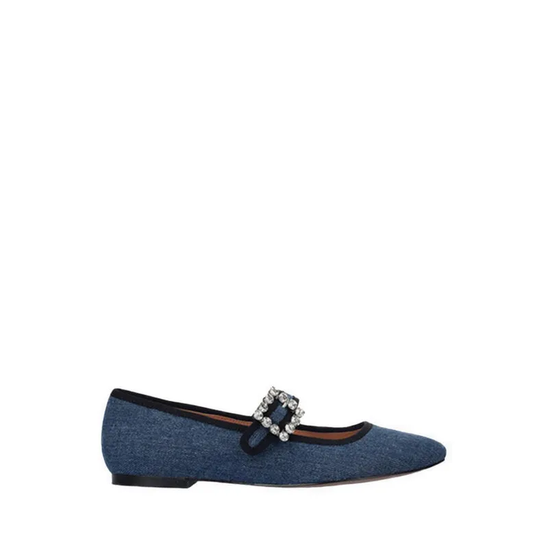 656Z67VK Ballerina Flat - Denim