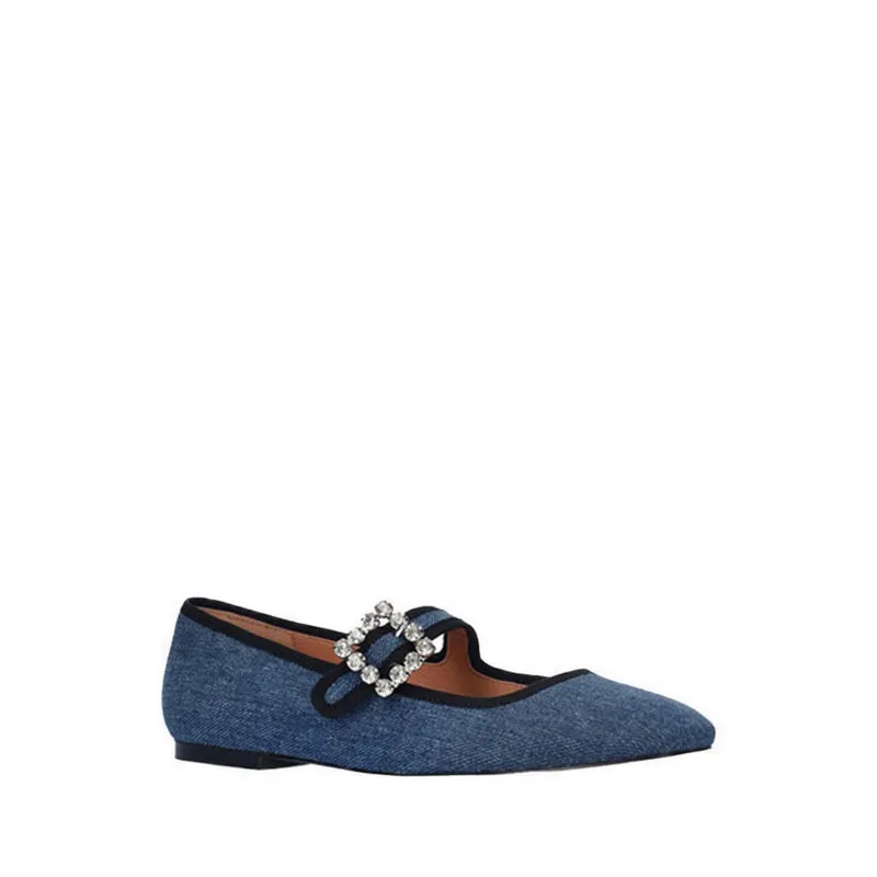 656Z67VK Ballerina Flat - Denim