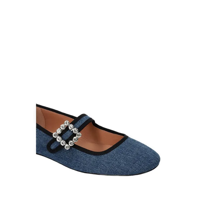 656Z67VK Ballerina Flat - Denim