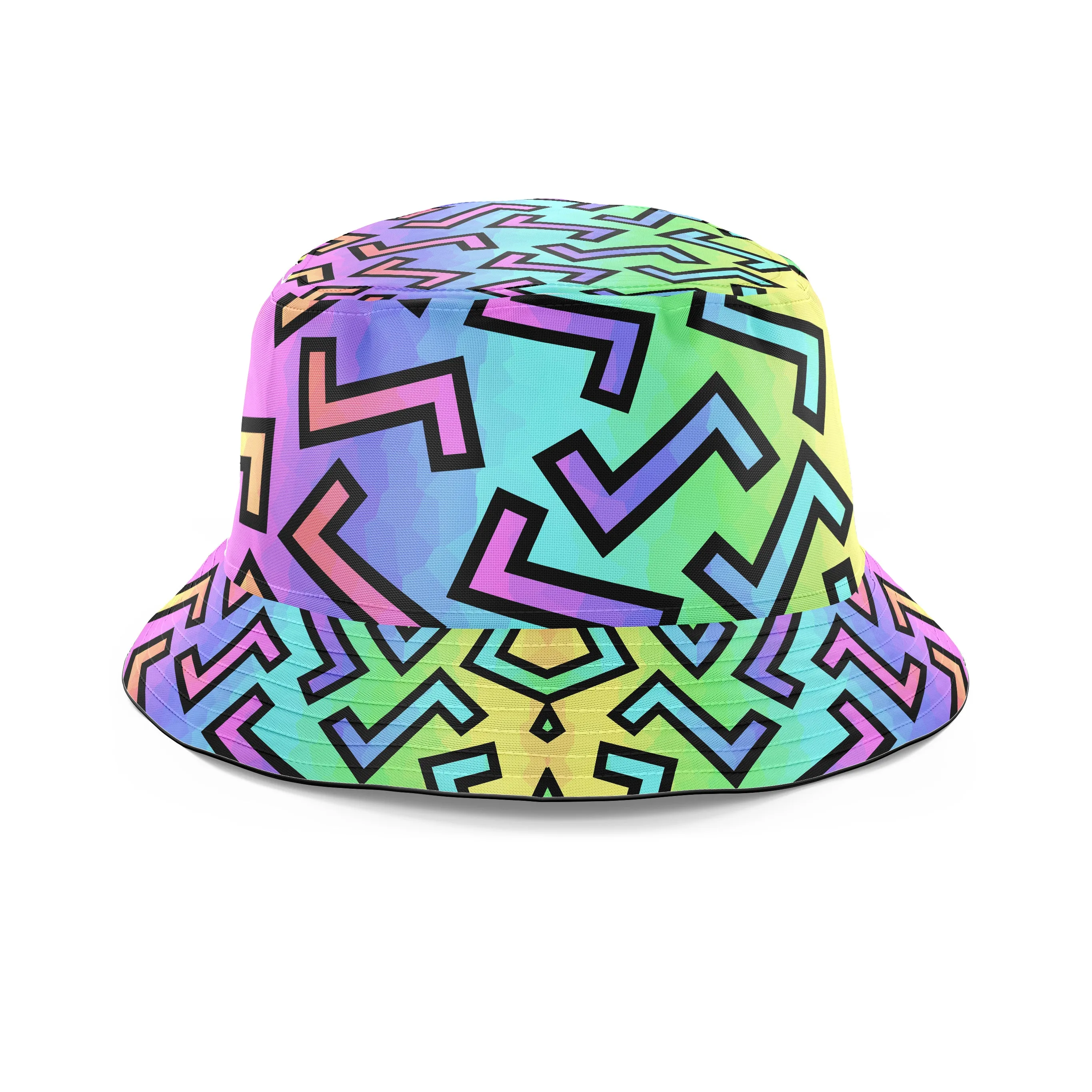 80s Rainbow Bucket Hat (Clearance)