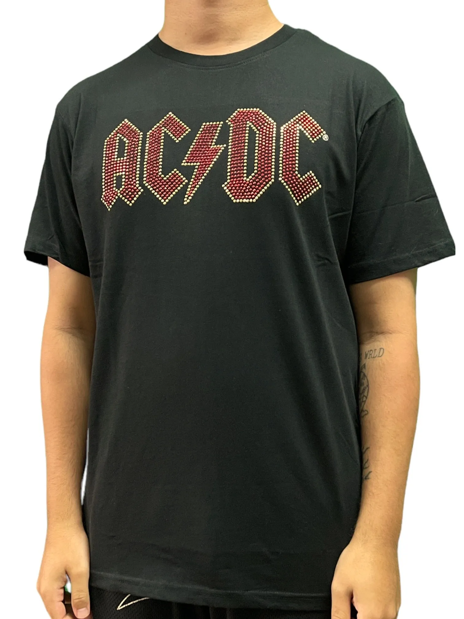 AC/DC Logo Diamante Unisex T-Shirt - Various Sizes