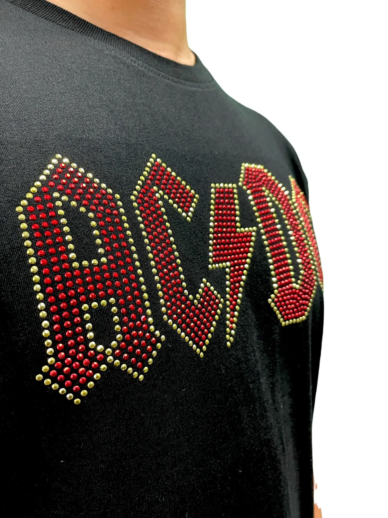 AC/DC Logo Diamante Unisex T-Shirt - Various Sizes