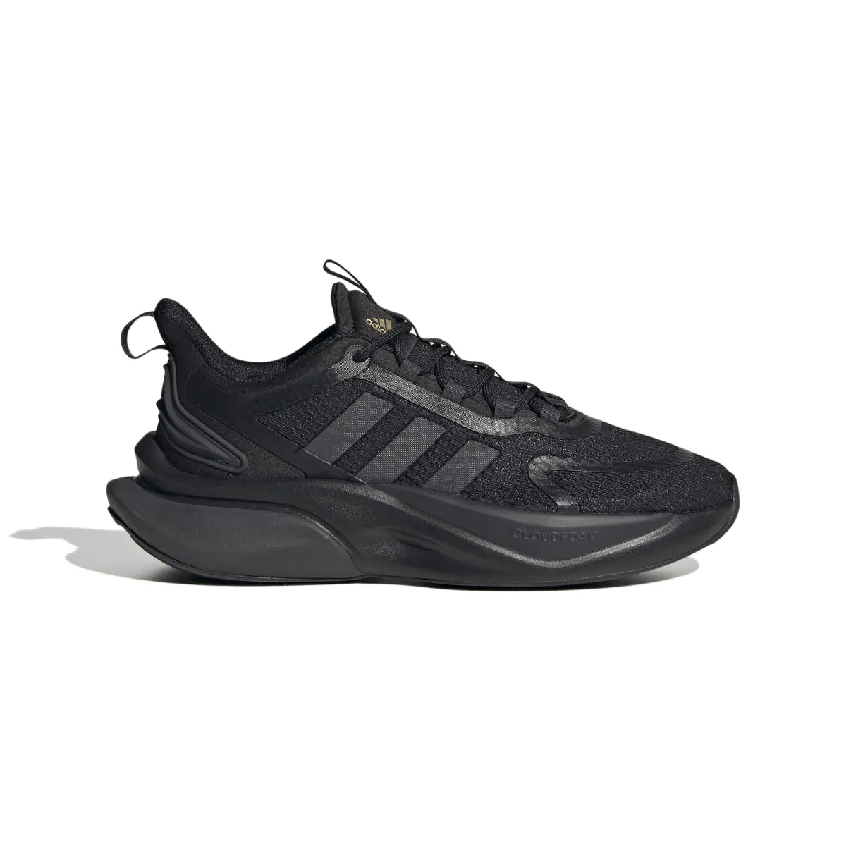 ADIDAS HP6149 ALPHABOUNCE+ WMN'S (Medium) Black/Carbon/Gold Mesh Running Shoes