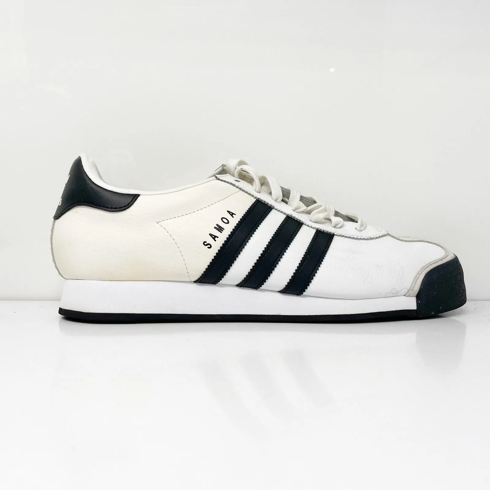 Adidas Mens Samoa 675033 White Casual Shoes Sneakers Size 11.5