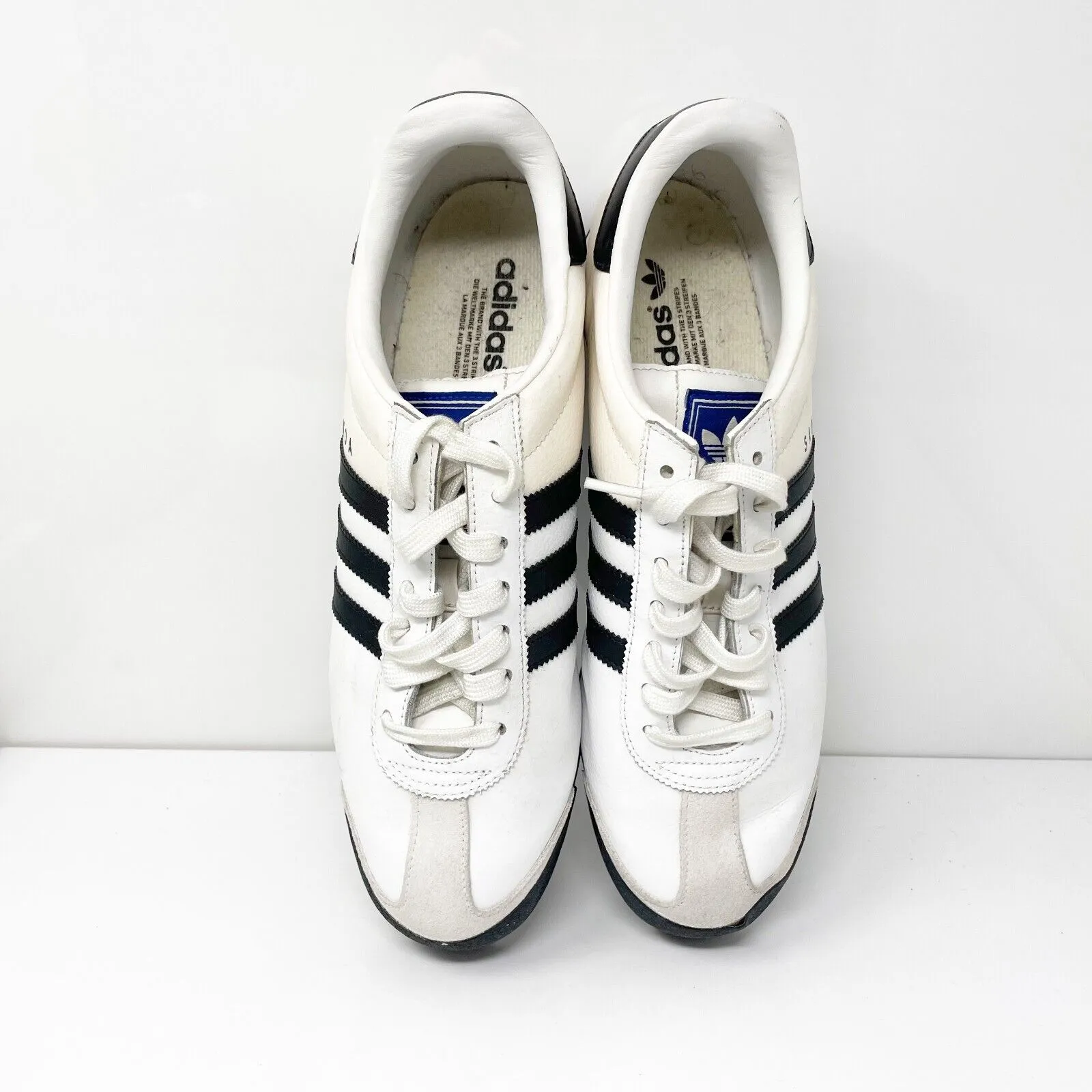 Adidas Mens Samoa 675033 White Casual Shoes Sneakers Size 11.5