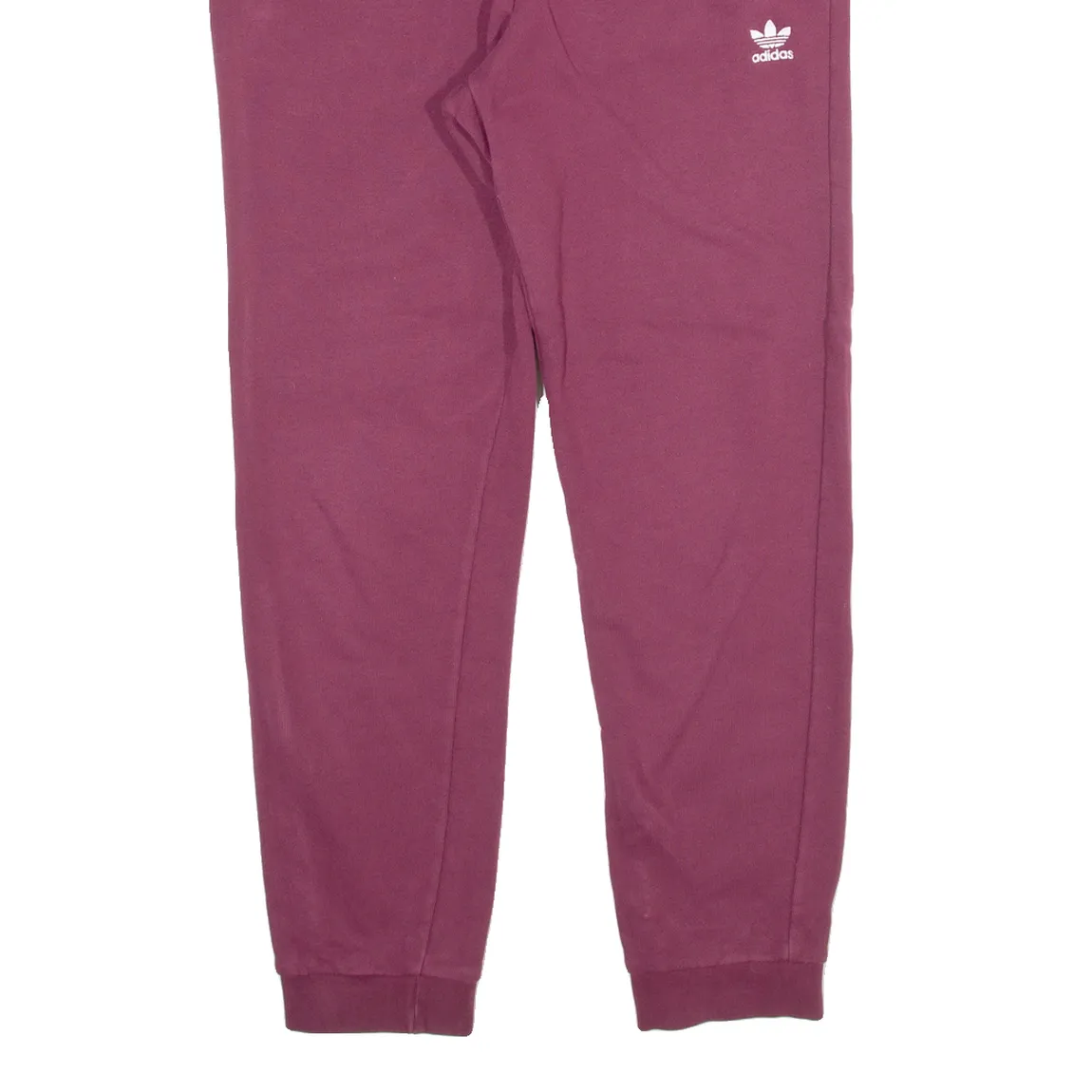 ADIDAS Womens Joggers Maroon Tapered UK 14 W30 L26