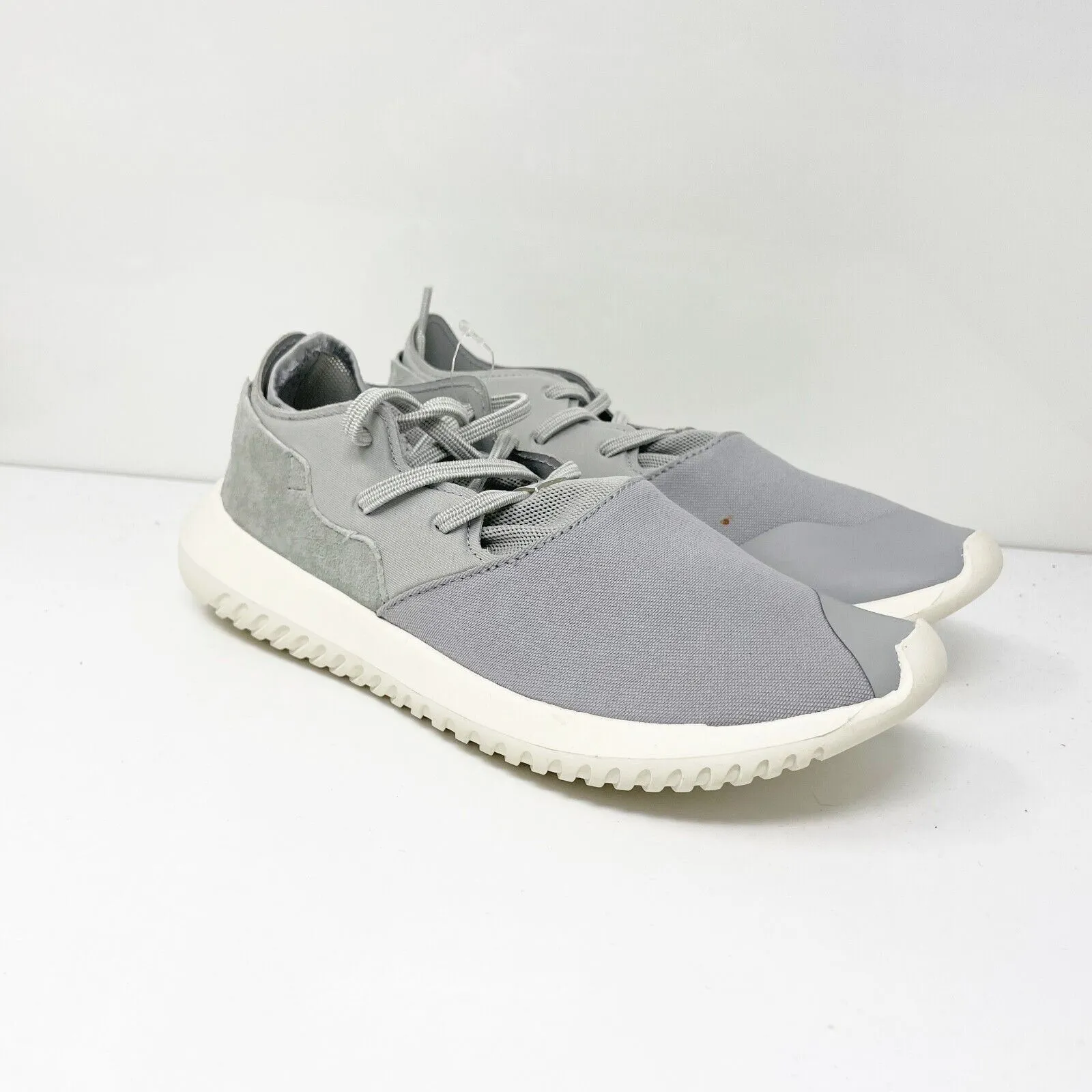 Adidas Womens Tubular Entrap S75922 Gray Running Shoes Sneakers Size 6.5