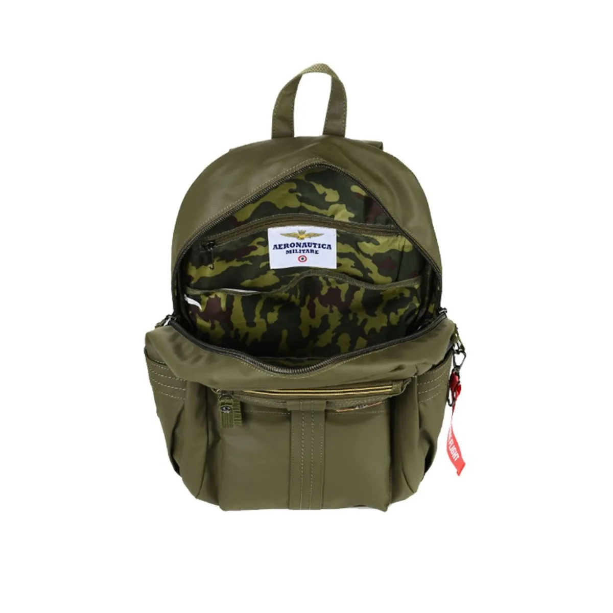 Aeronautica Militare AM345 Verde Laptop Backpack 14.1 Frecce Tricolori