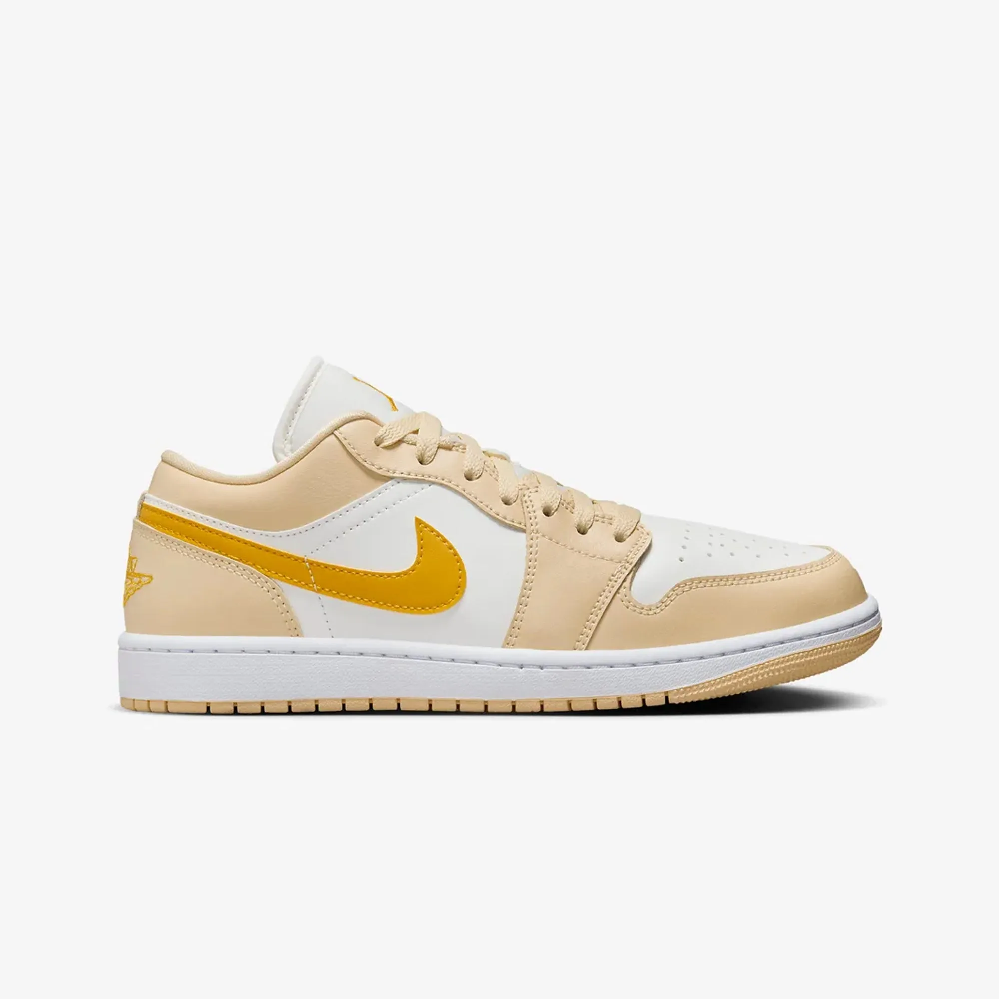 Air Jordan 1 Low Sail Yellow Ochre Pale Vanilla White Women's