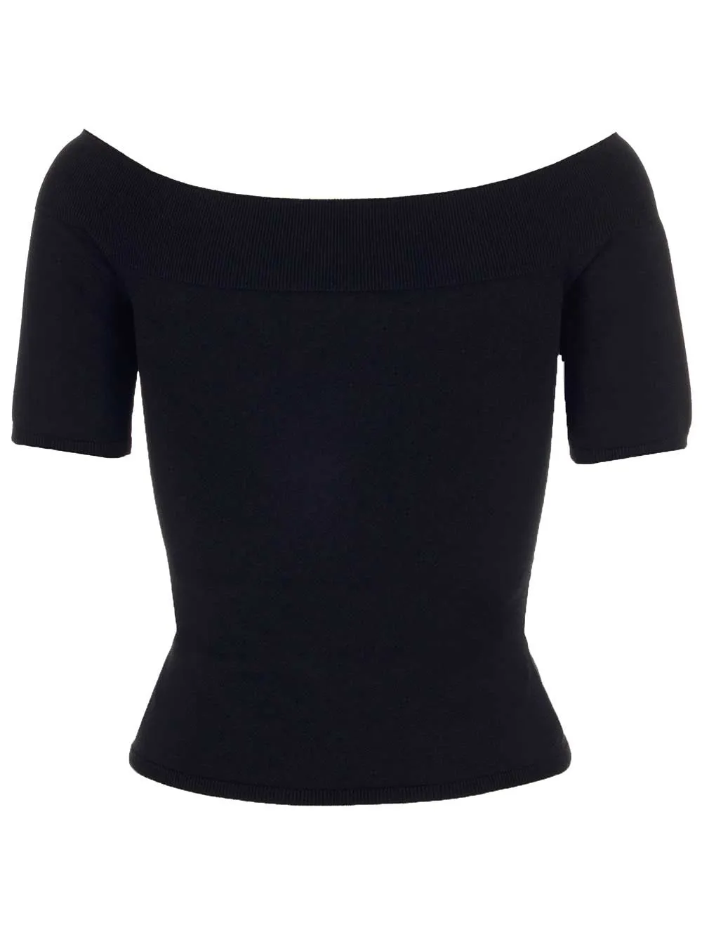 Off Shoulder Short Sleeve Top by Alexander McQueen