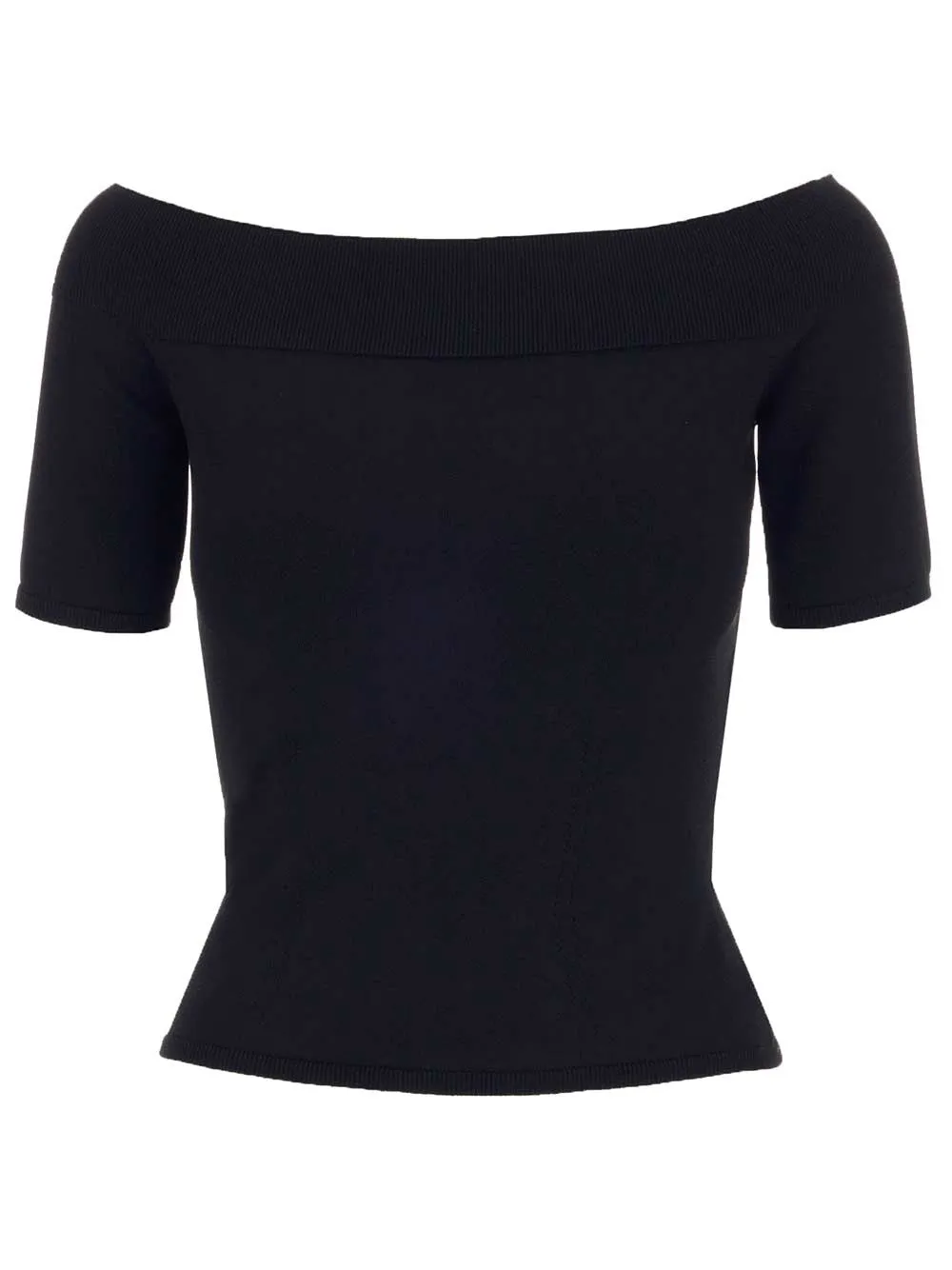 Off Shoulder Short Sleeve Top by Alexander McQueen