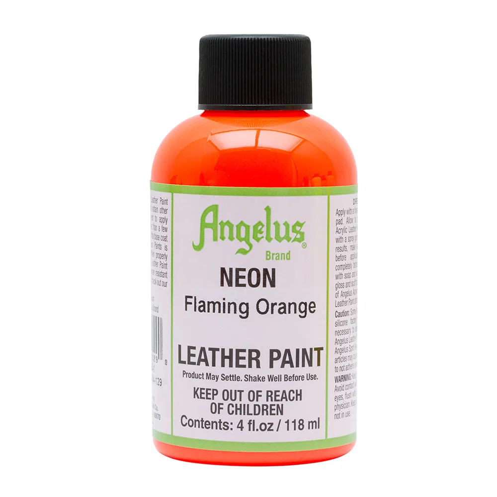 Angelus Neon Flaming Orange Leather Paint 092 optimized for Google search.