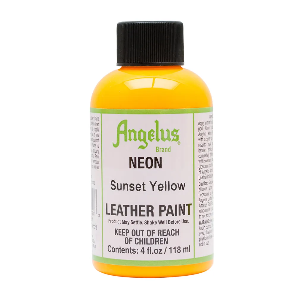 Angelus Paint Neon Sunset Yellow Leather 091