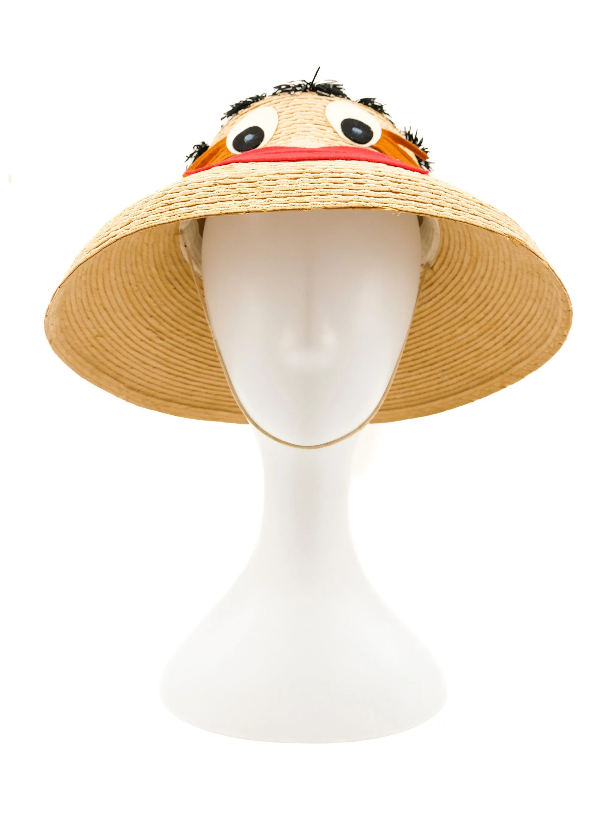 Applique Face Straw Hat