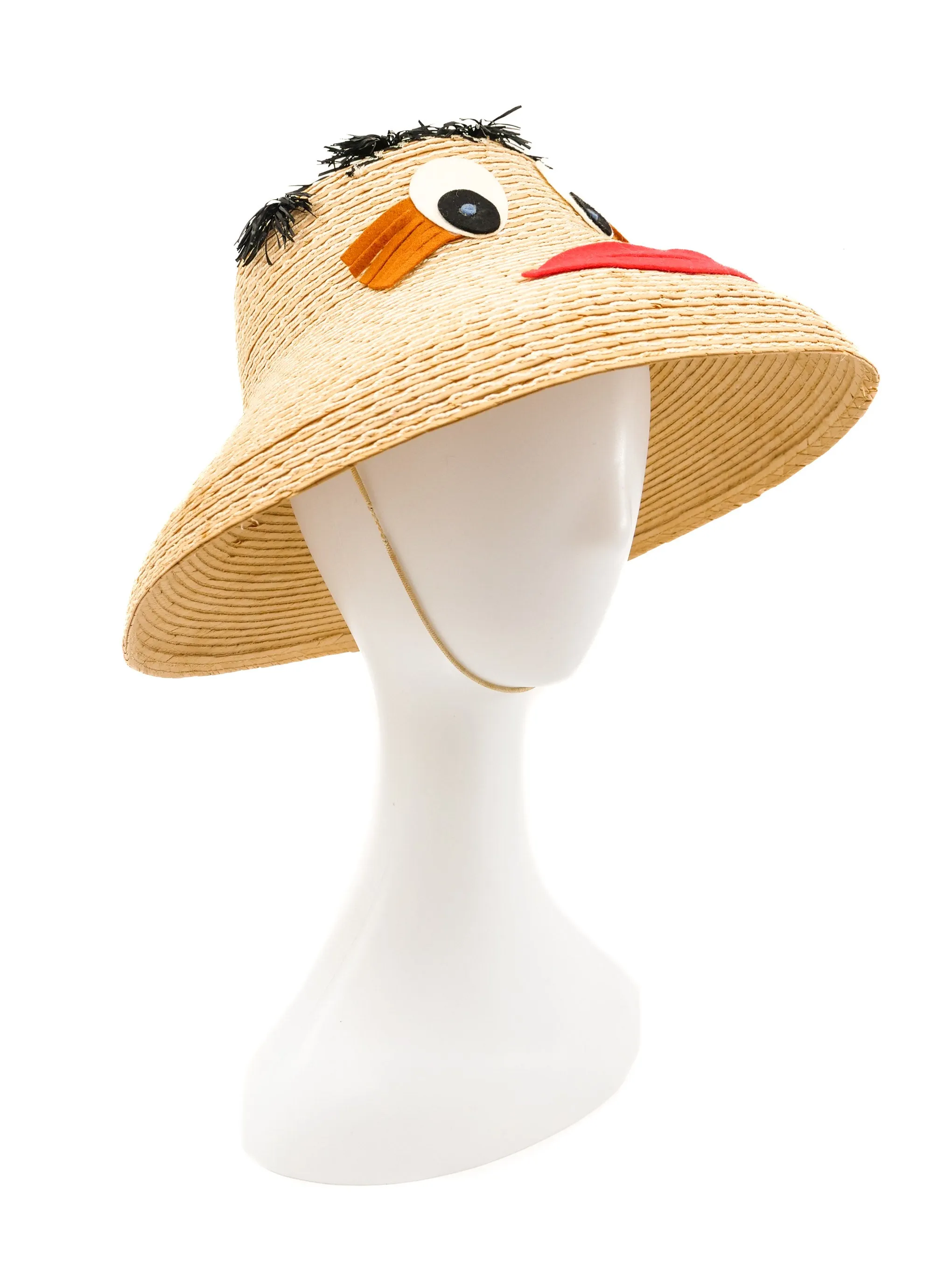 Applique Face Straw Hat