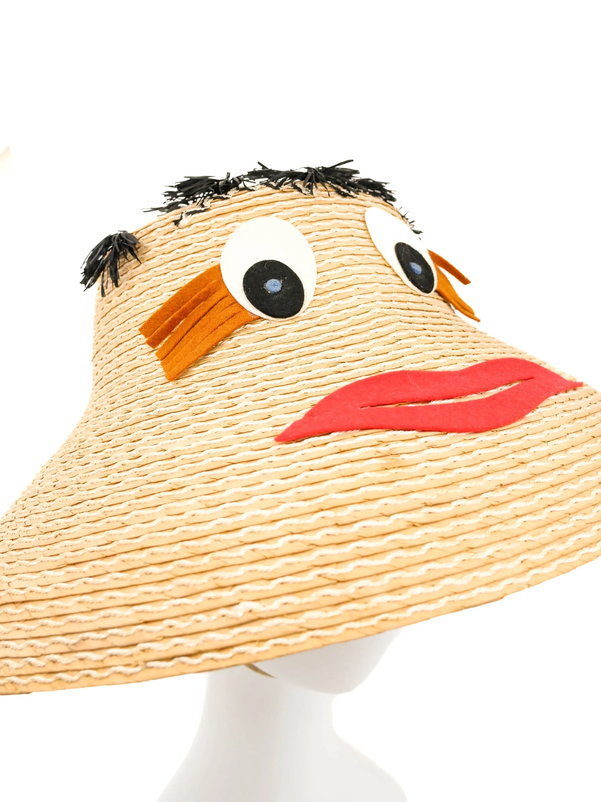 Applique Face Straw Hat