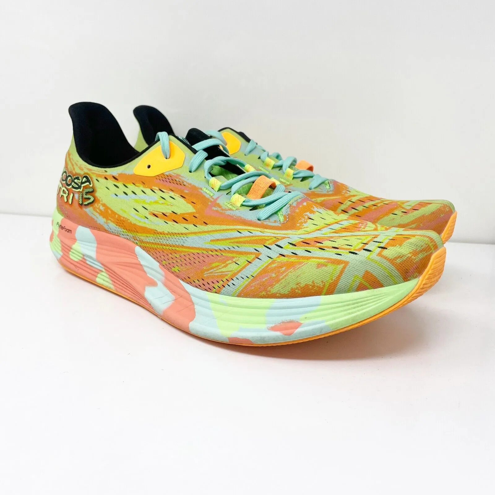 Asics Mens Noosa Tri 15 1011B609 Multicolor Running Shoes Sneakers Size 13