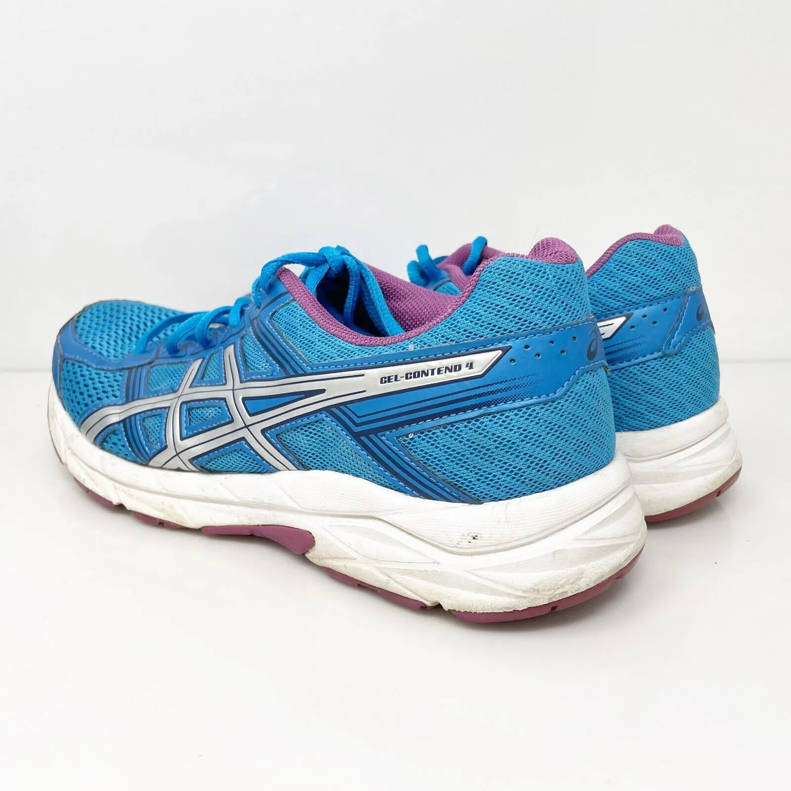 Asics Womens Gel Contend 4 T765N Blue Running Shoes Sneakers Size 8.5