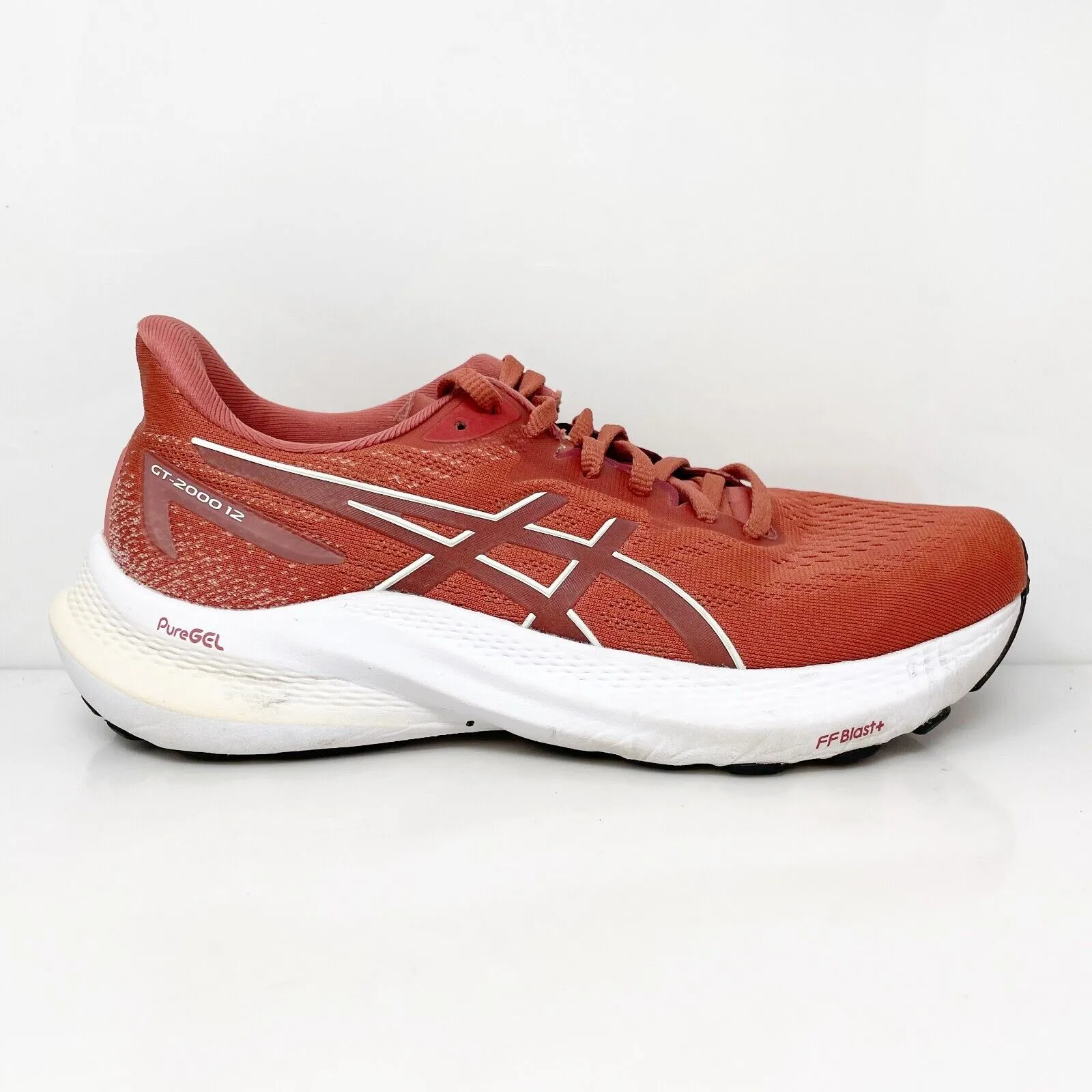 Asics Womens GT 2000 12 1012B506 Orange Running Shoes Sneakers Size 7.5