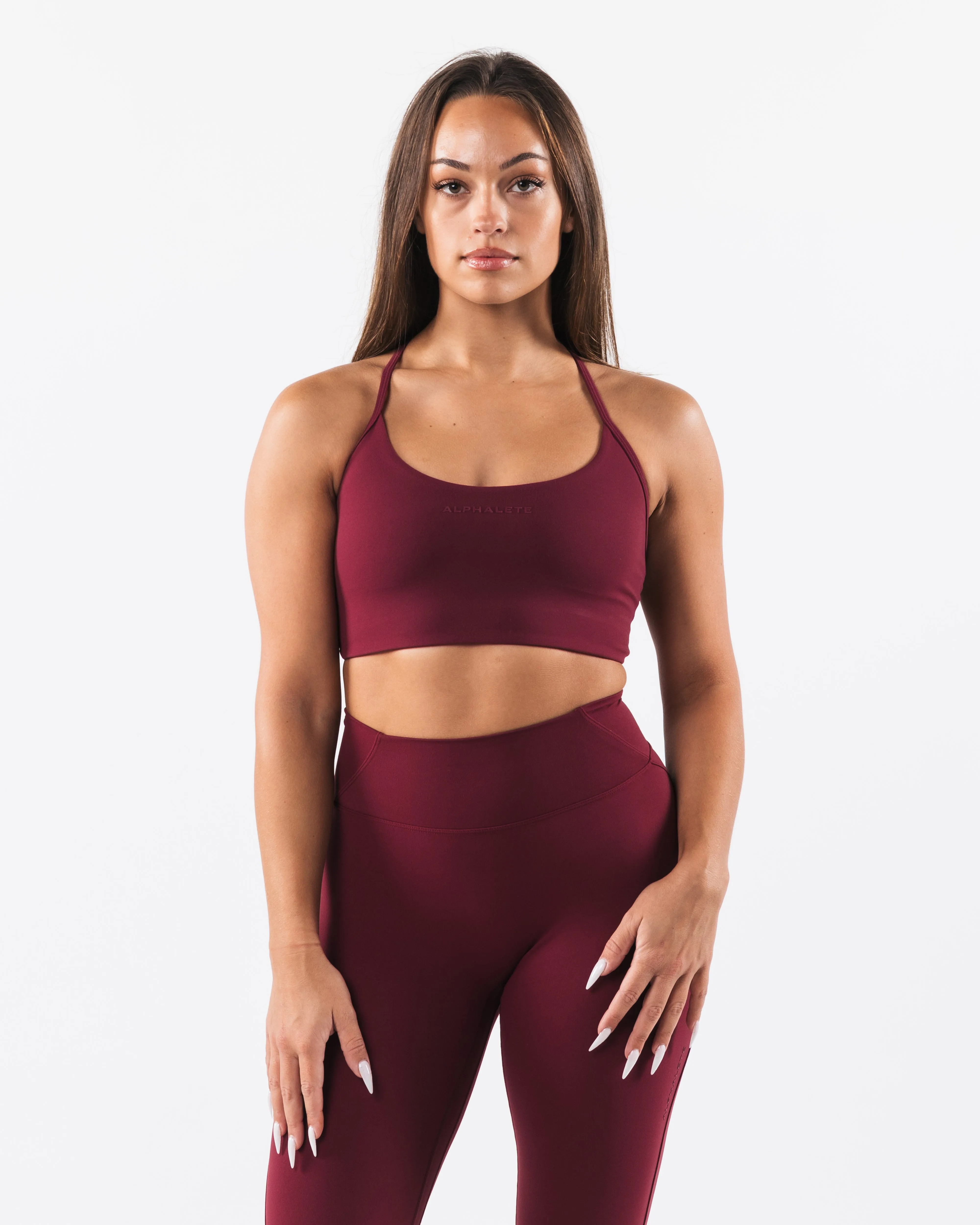 Aura Strappy Longline Bra - Cran