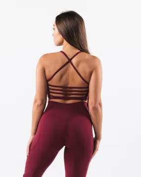 Aura Strappy Longline Bra - Cran