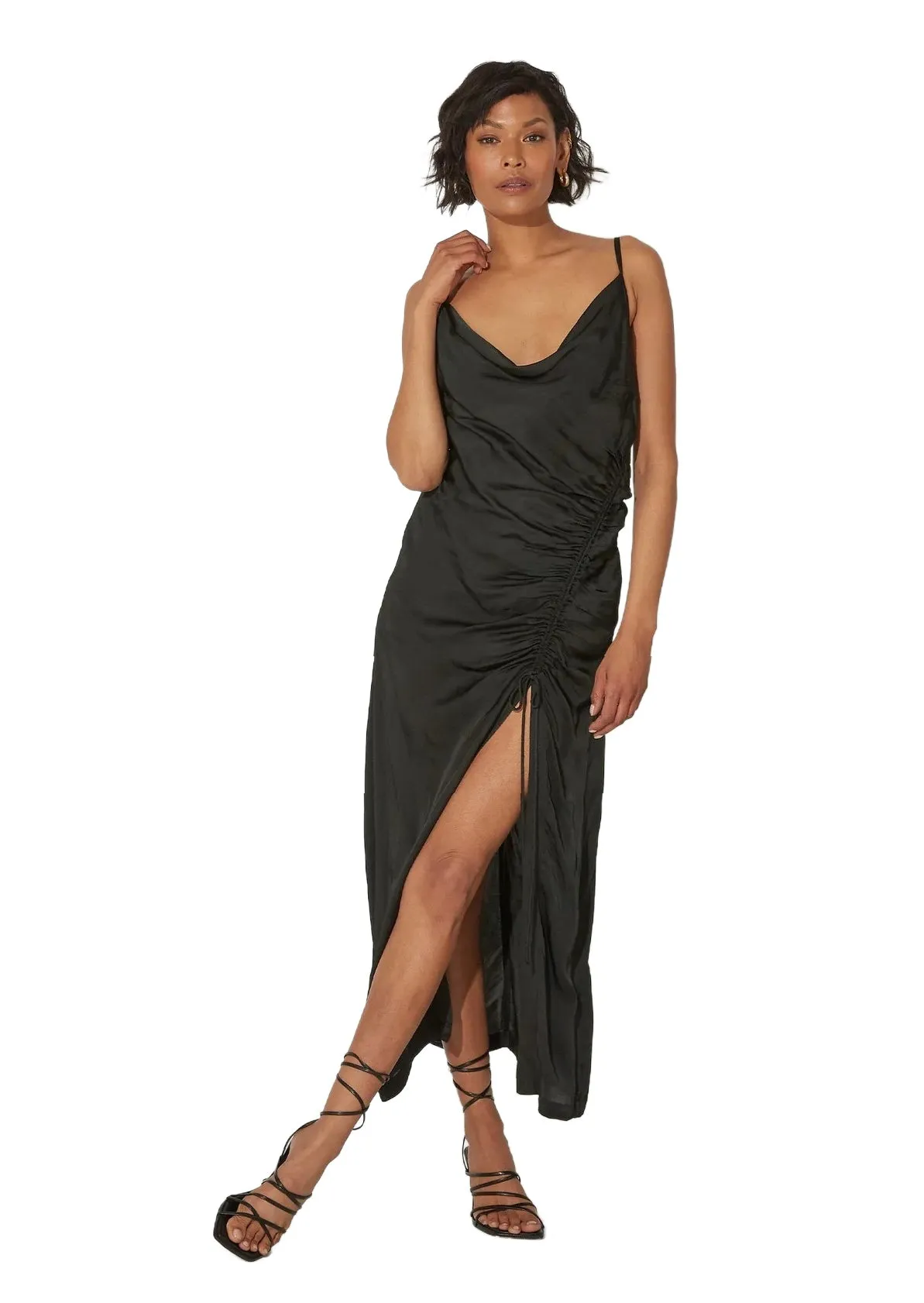 Black Babette Midi Dress