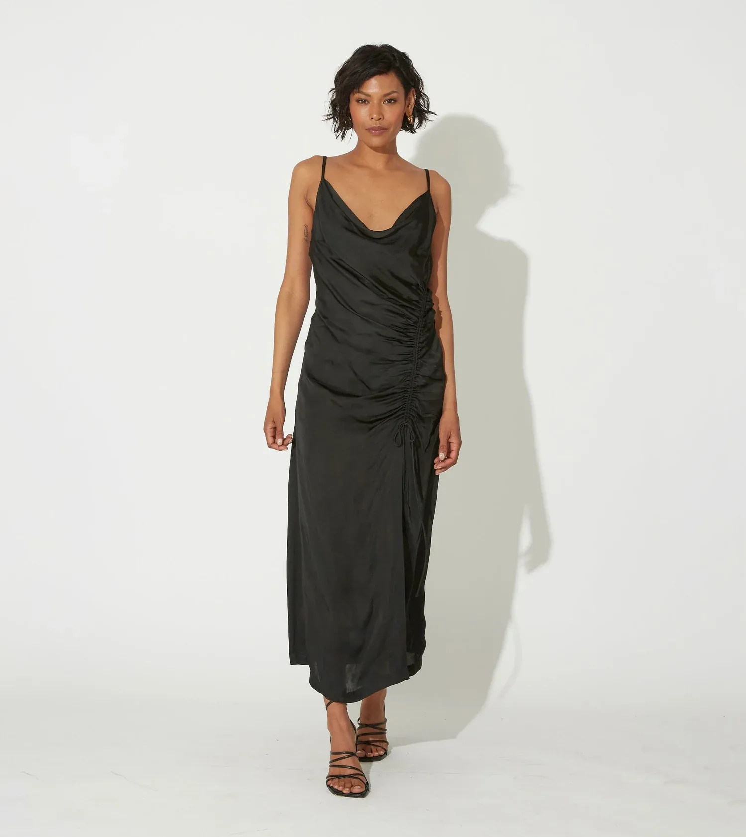 Black Babette Midi Dress