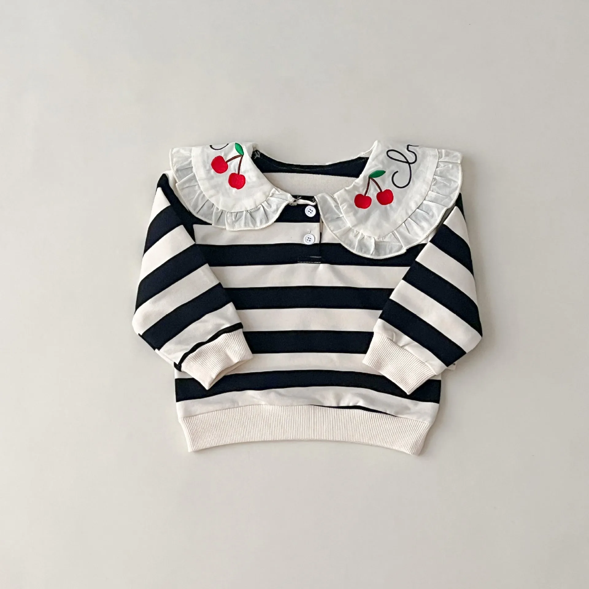 Baby Kid Girls Striped Fruit Tops Wholesale 231130154