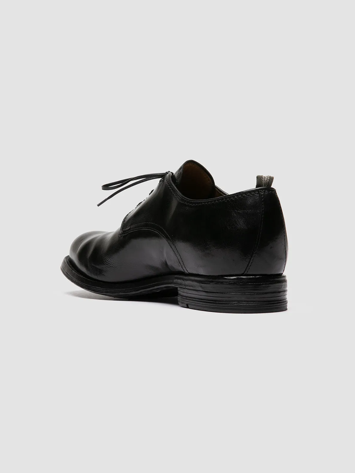 BALANCE 019 - Black Leather Derby Shoes