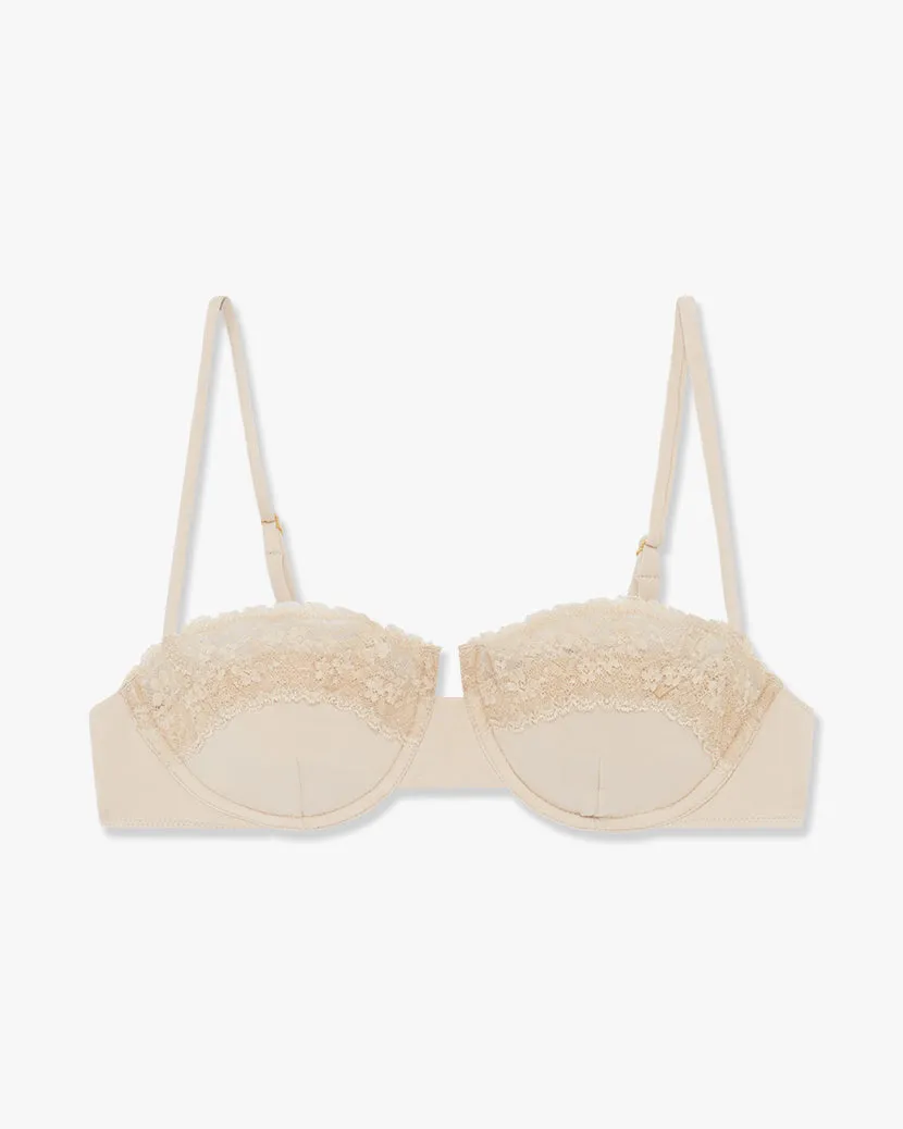 Balconette Lace Bra | Sand