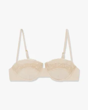 Balconette Lace Bra | Sand