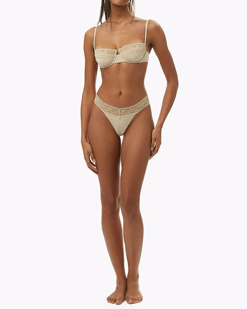 Balconette Lace Bra | Sand