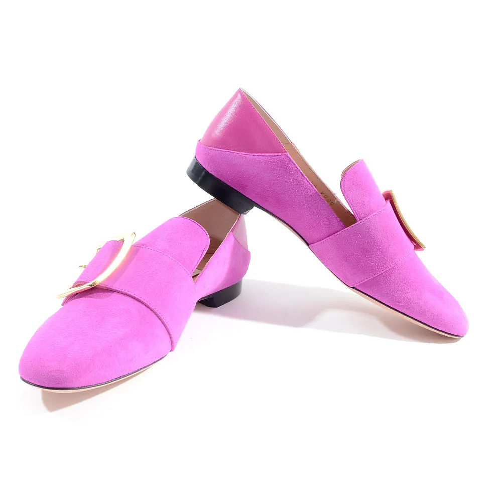 Bally Womens Slip on Smart Shoes in Pink