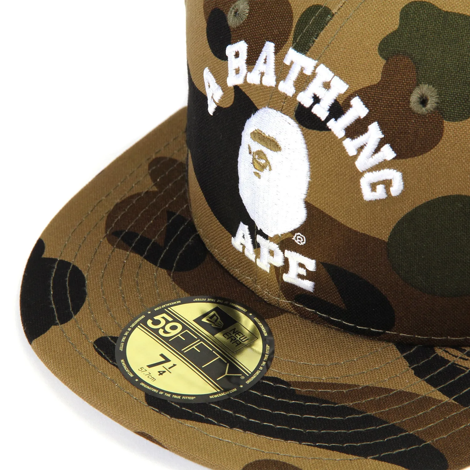 BAPE Fitted Camo Hat (Green)