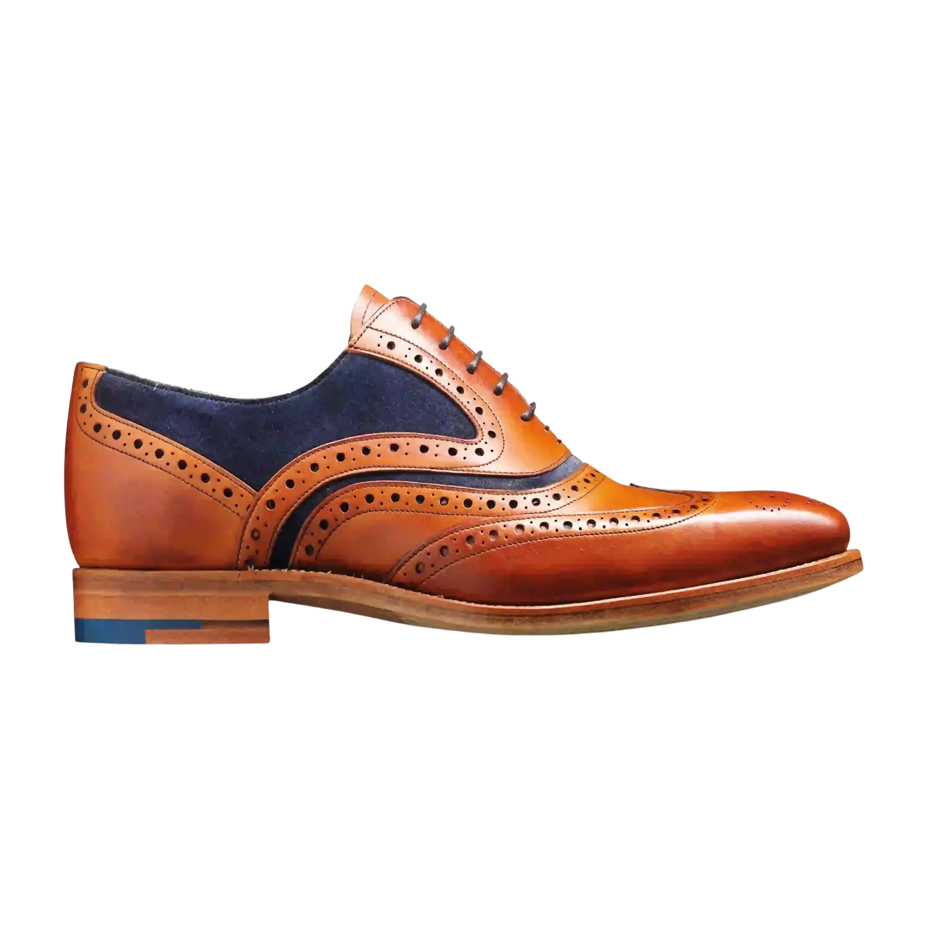 Barker McClean Shoes in Tan & Navy