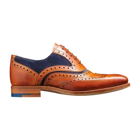 Barker McClean Shoes in Tan & Navy