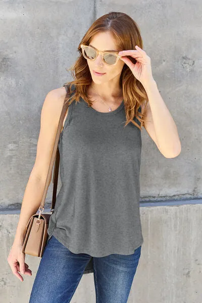 Full Size Round Neck Tank - Basic Bae